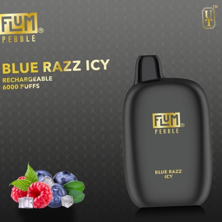 FLUM PEBBLE BLUE RAZZ ICY