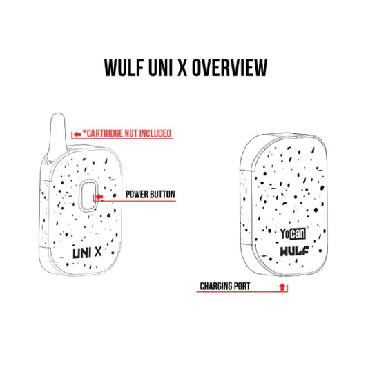YoCan-Wulf Mods UNI X Cartridge Vaporizer - vaporini