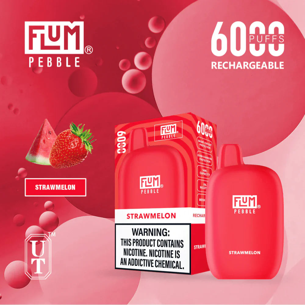 Flum pebble-straw melon 6000 - vaporini