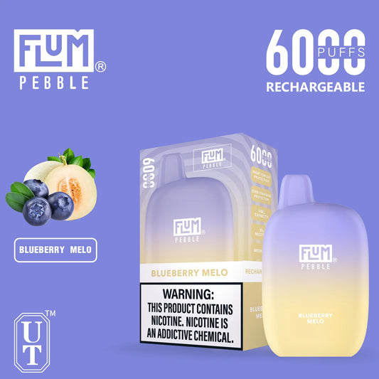 Flum pebble-blueberry melo 6000 - vaporini