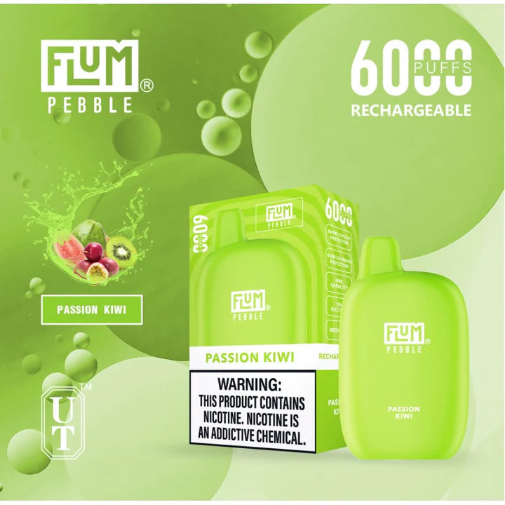 Flum pebble-passion kiwi 6000 - vaporini
