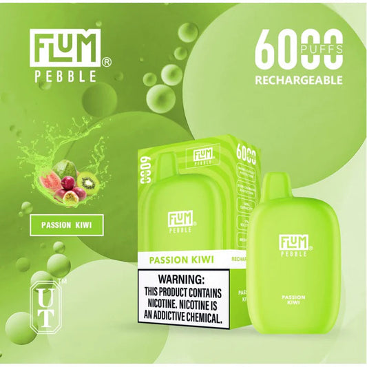 Flum pebble-passion kiwi 6000 - vaporini